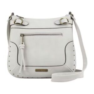 Frye and Co. Hadley Light Gray Beige Crossbody